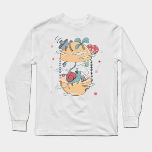 Snail Life illustration Long Sleeve T-Shirt